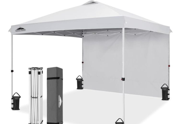 Use a Retractable Canopy For Ac Unit Outdoor