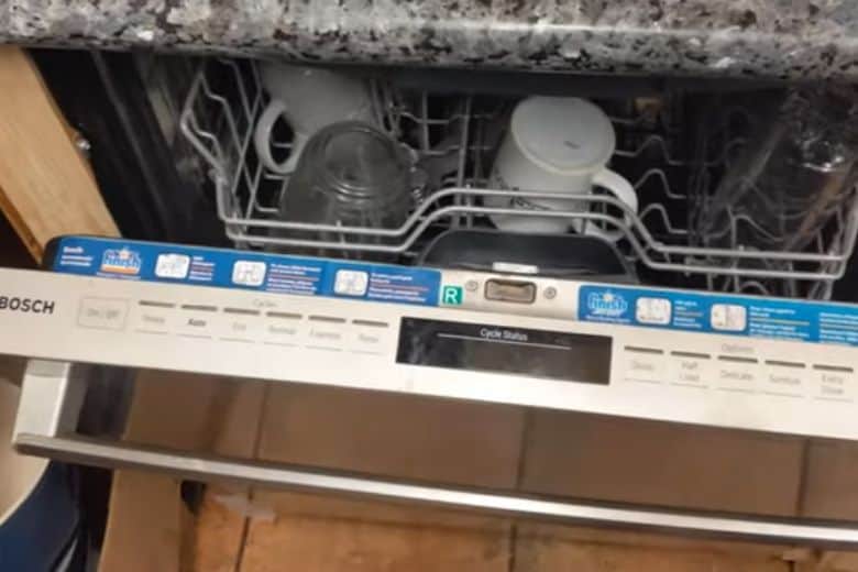 why does my bosch dishwasher smell