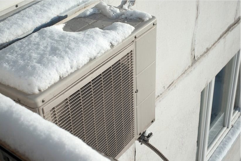 can I pour hot water on frozen air conditioner